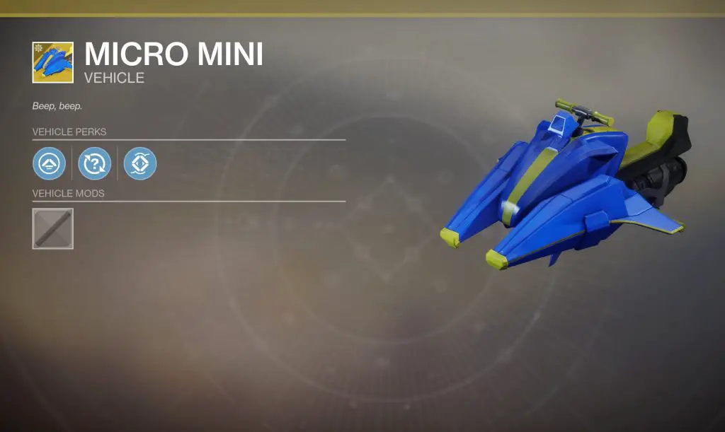 Get the Micro Mini Sparrow In Destiny 2 Today Before It Goes