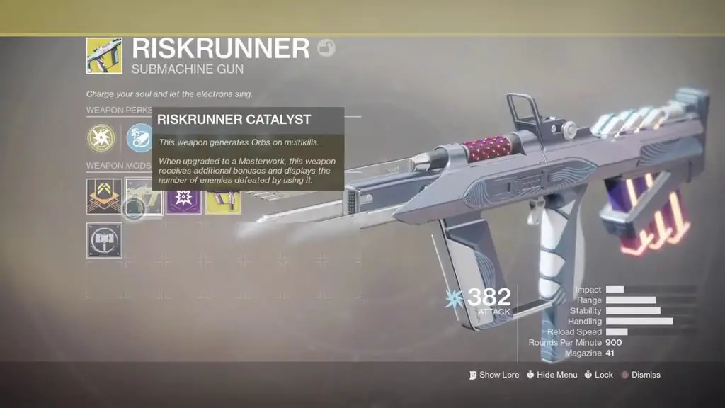 destiny 2 chaperone catalyst