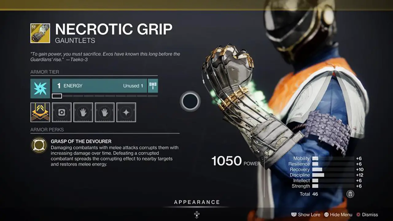 Destiny 2 Necrotic Grip And Thorn Build Is Insane