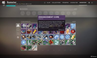 Bungie Seems To Have Buffed The Enhancement Core Economy In Destiny 2