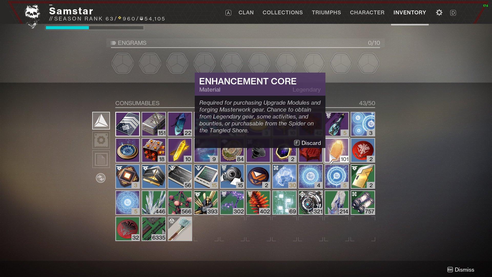 Bungie Seems To Have Buffed The Enhancement Core Economy In Destiny 2