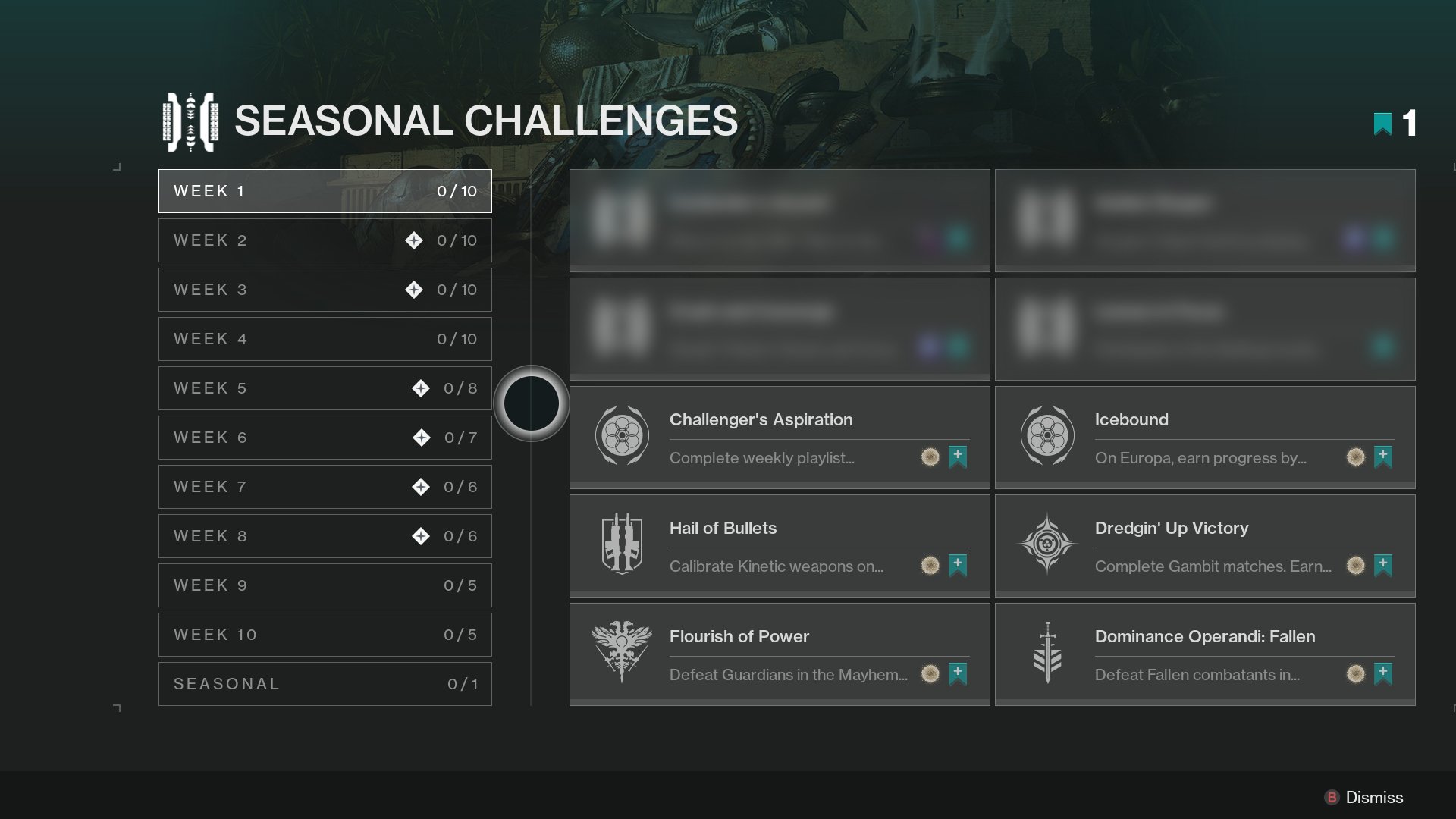 What Are Seasonal Challenges In Destiny 2