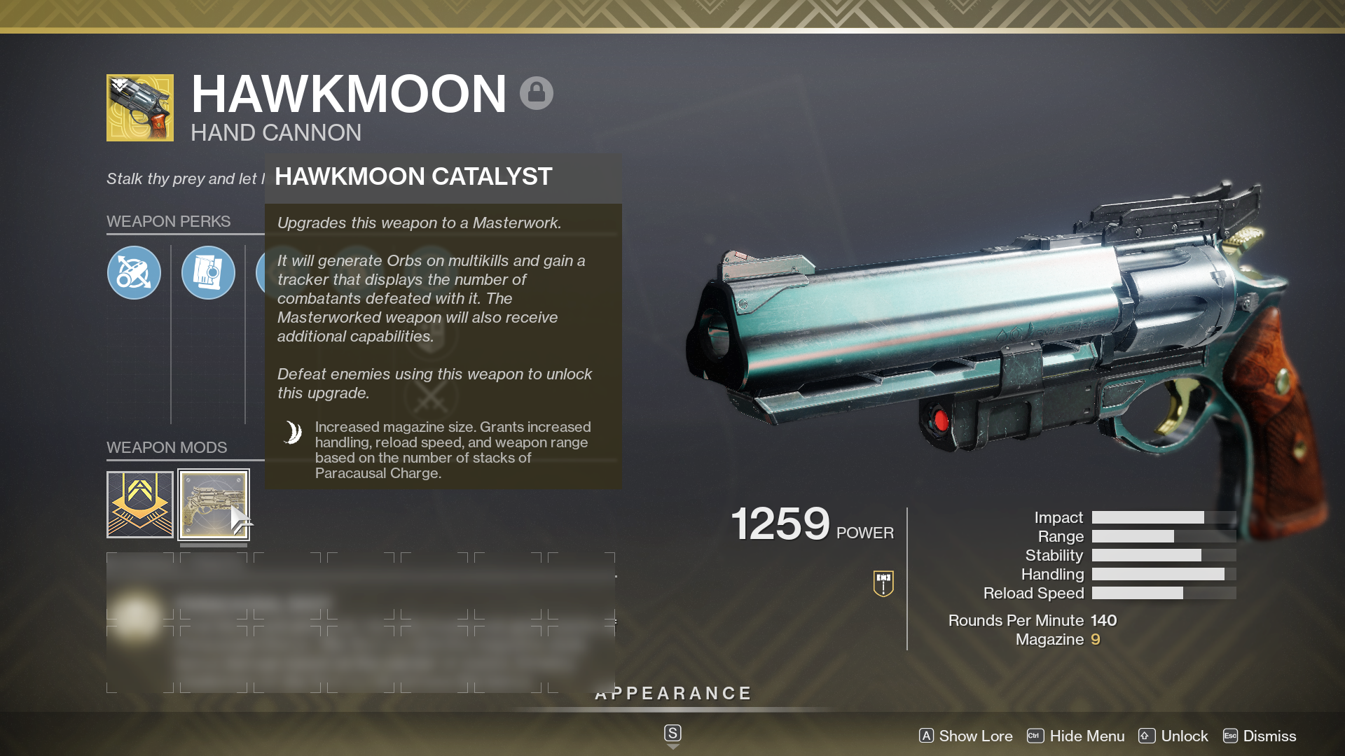 Harbinger Quest Guide Hawkmoon Random Rolls and Catalyst