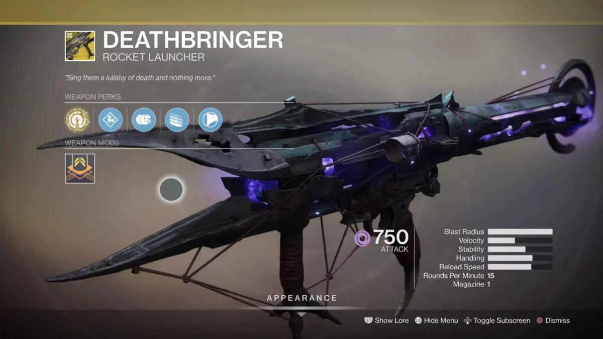 How to Get the Deathbringer Catalyst in Destiny 2