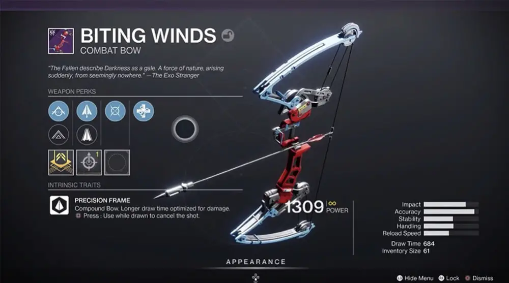 destiny 2 how to get biting winds