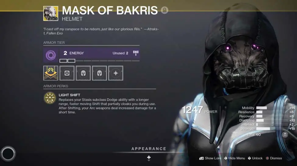 How to get Mask of Bakris in Destiny 2